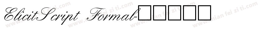 ElicitScript Formal字体转换